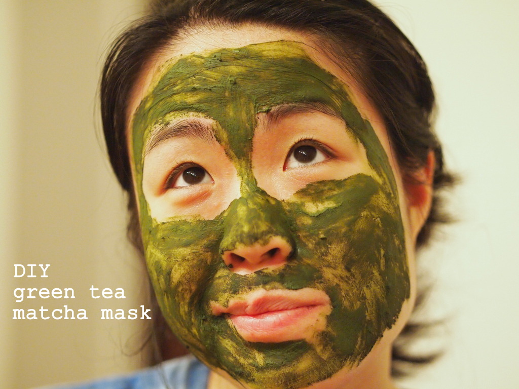 Tea mask Homemade face  Mask diy Matcha tea Green green Stripey Pink Socks: