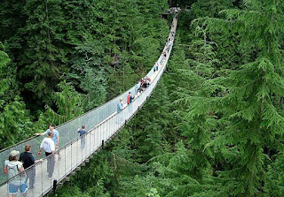 Capilano Suspension Bridge di Northern Vancouver, Kanada Capilano Suspension Bridge di Northern Vancouver, Kanada