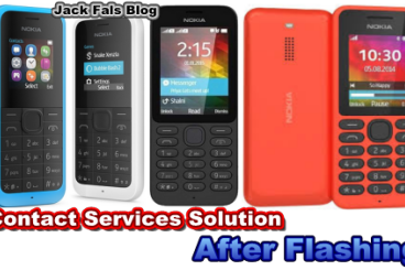 Solusi Contact Services Setelah Flash Pada Nokia 105 RM-1134/1133,130 RM-1035,215 RM-1110