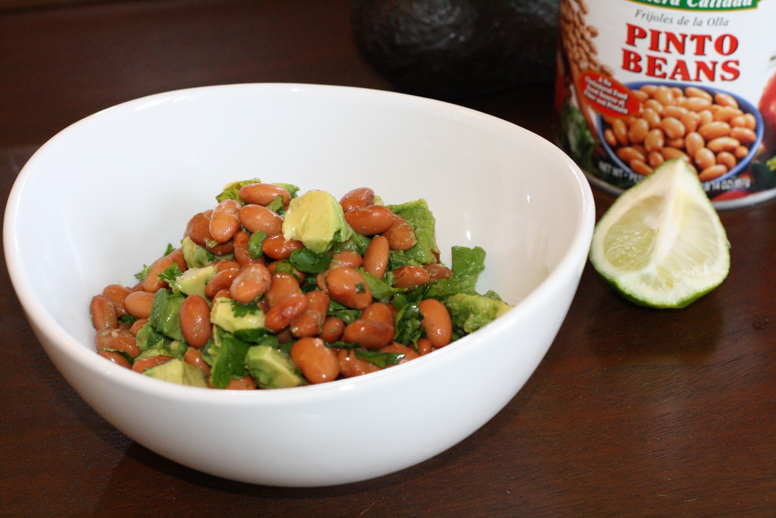 K's Veg Recipes Avocado & Pinto Bean Salad