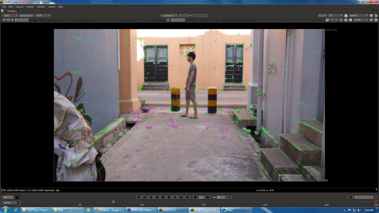 Plusone VFX Tracking/ Stabilizing and Matchmoving