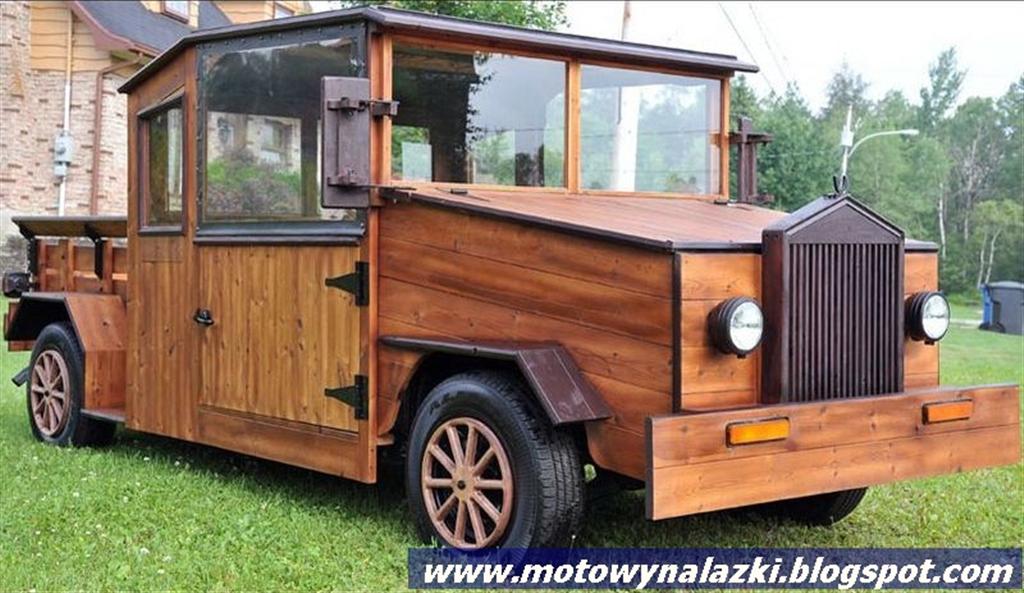 Motowynalazki Ciekawe auta na rynku Samochód z drewna