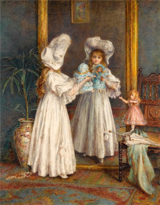 1897_playing_with_the_dolls_mary_louisa_gow 1897_playing_with_the_dolls_mary_louisa_gow