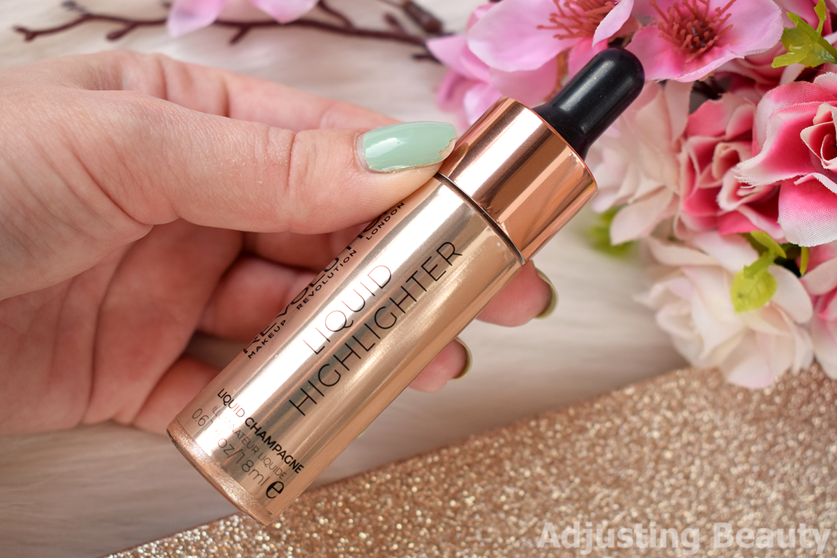 Review Makeup Revolution Liquid Highlighter Liquid Champagne