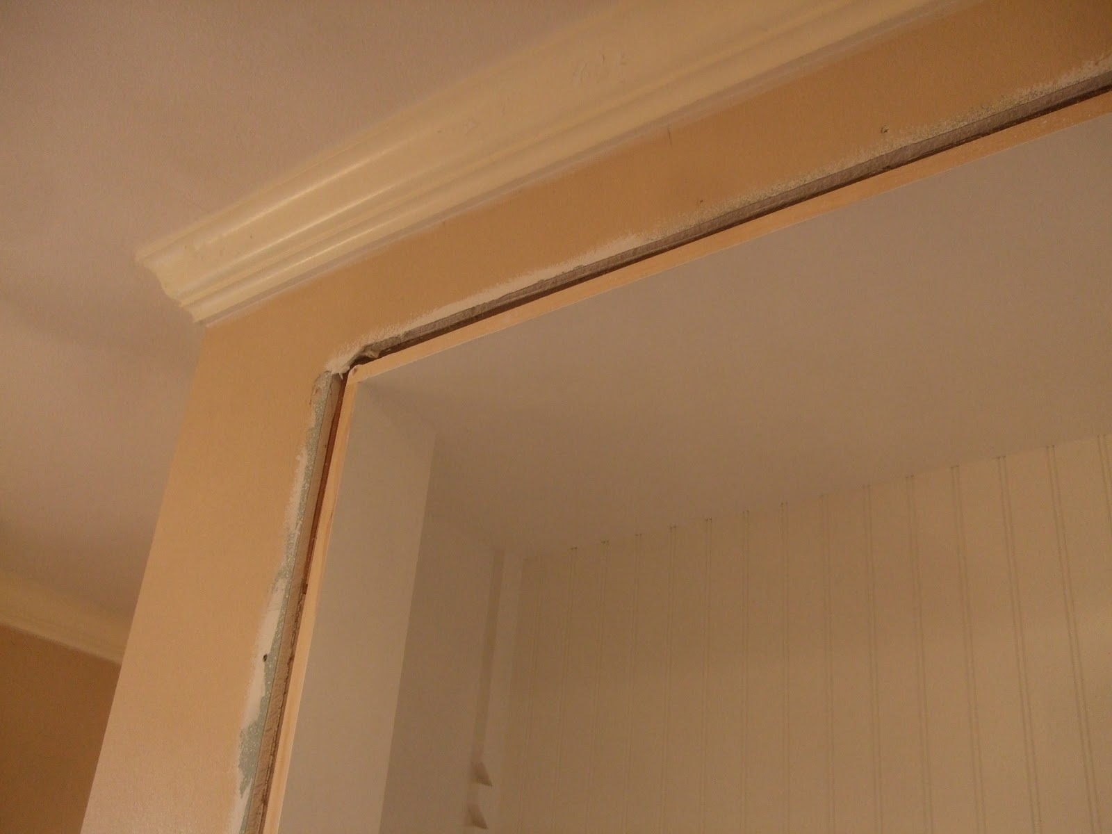 The Smiths Bathroom Crown Molding Up