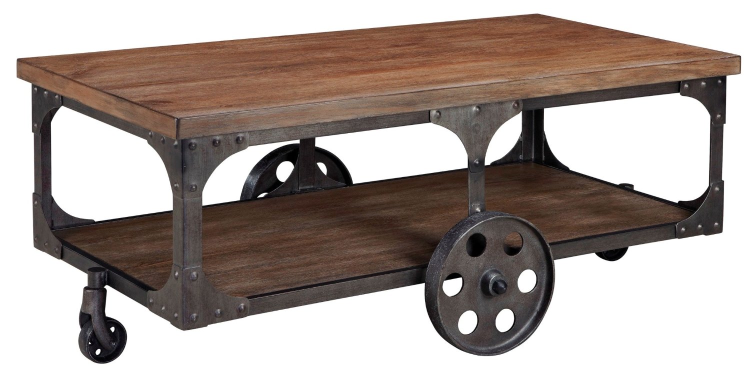 Pallet Coffee Table with Casters ... Pallet Coffee Table with Casters ...