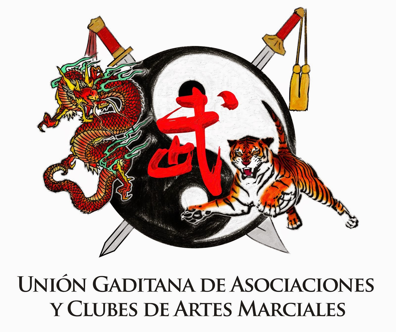 Escudo de la Unión Gaditana de Asociaciones y Clubes de Artes Marciales
