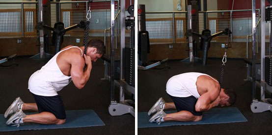 Abdominales con polea