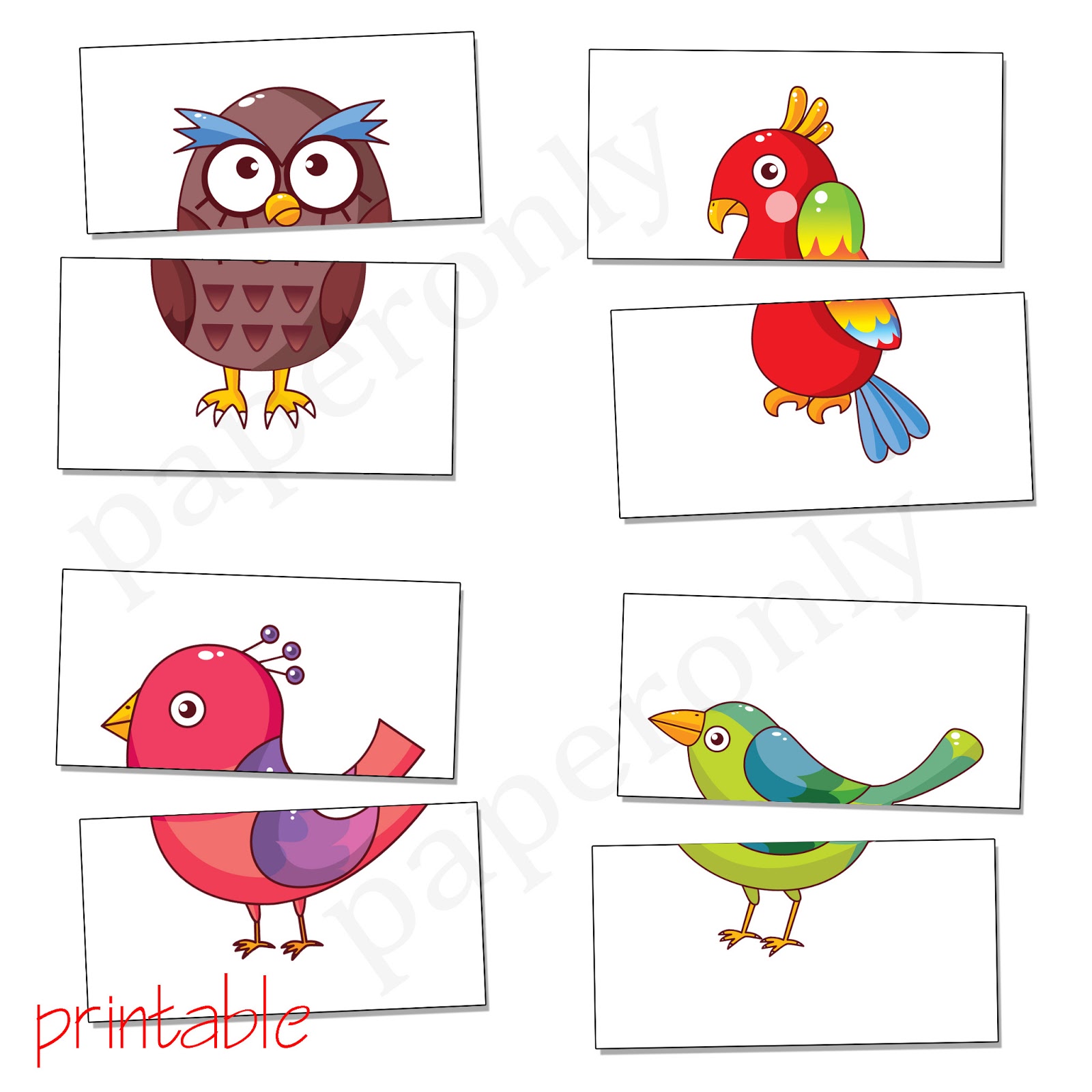 Printables Complete The Birds Flash Card Printable PDF