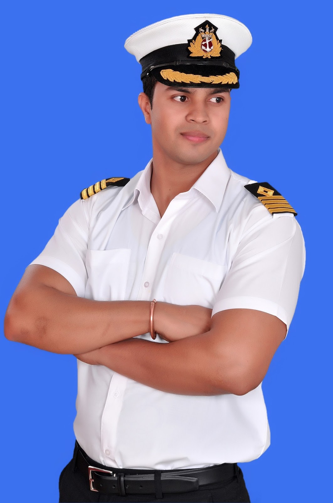 A navy officer. A navy officer.