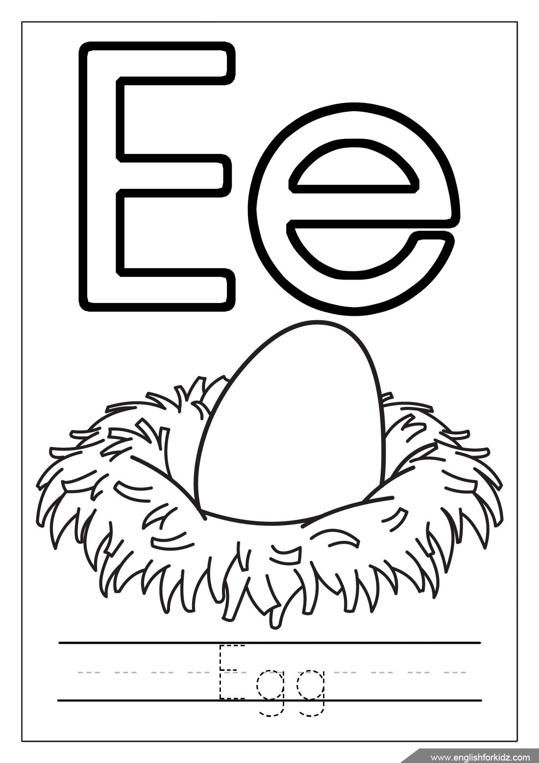 Letter E Coloring Pages Sketch Coloring Page Letter E Coloring Pages Sketch Coloring Page
