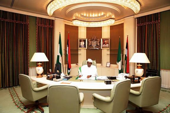 Billedresultat for Buhari in Aso rock