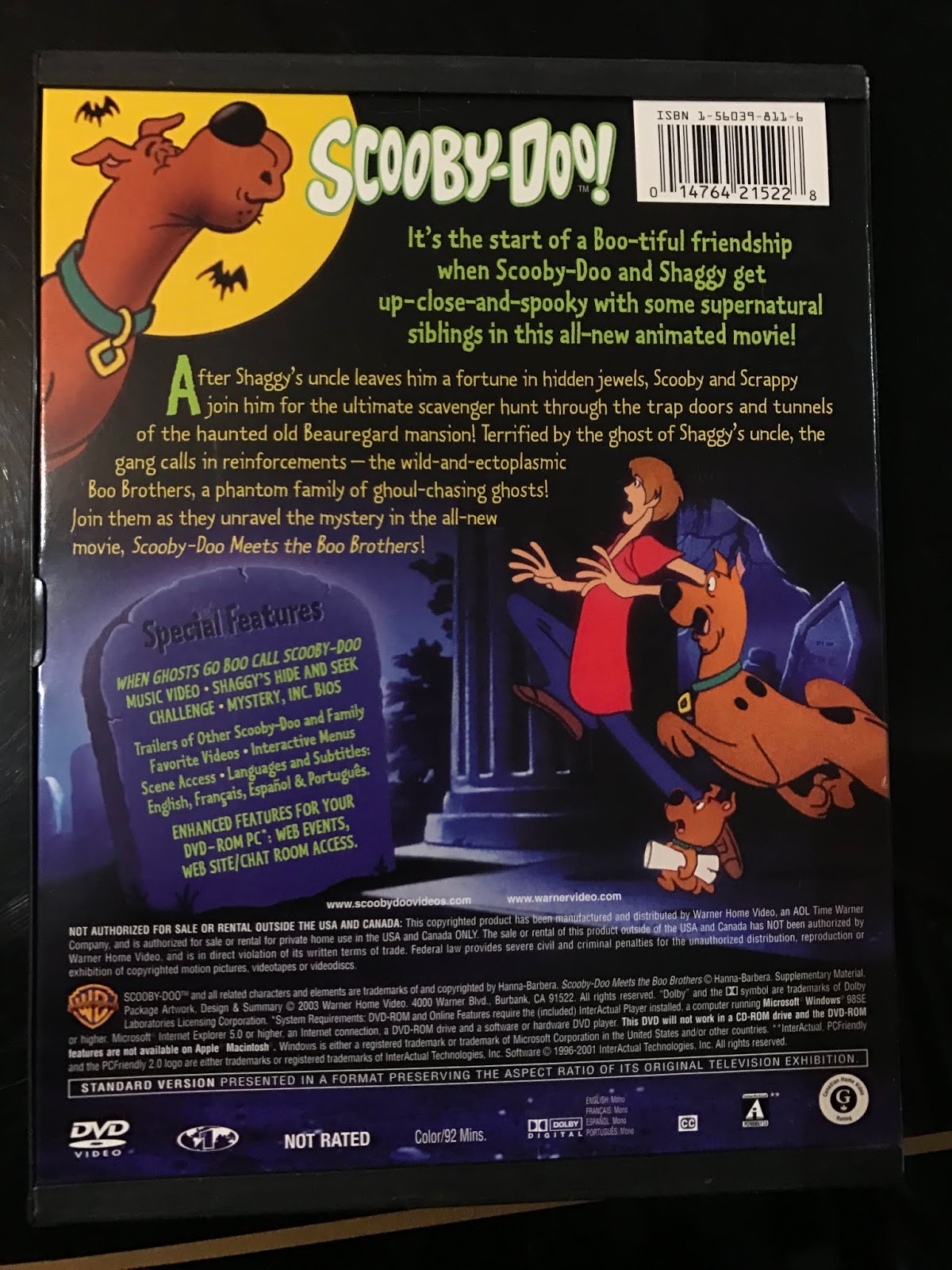 ScoobyAddict's Blog: My Scooby Stuff - Day 157 - Boo Brothers DVD