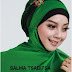 Model Hijab Pesta Warna Hijau