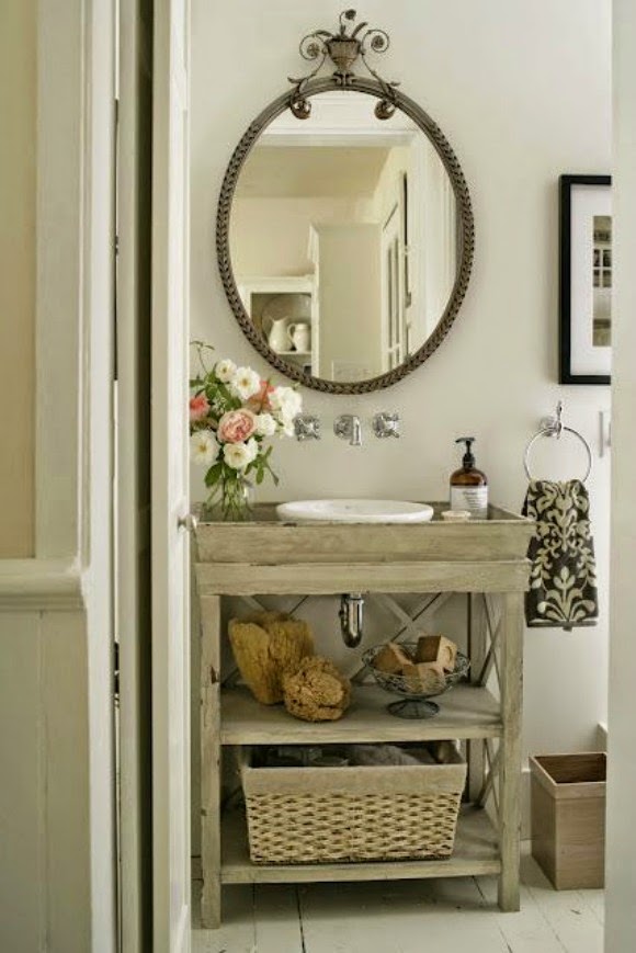 baño espejo vintage