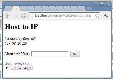 Host post. Blank php.