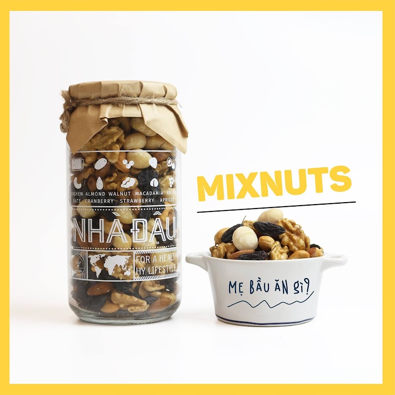 [A36] Mixnuts 5 loại hạt cho Bà Bầu trong tam cá nguyệt đầu tiên