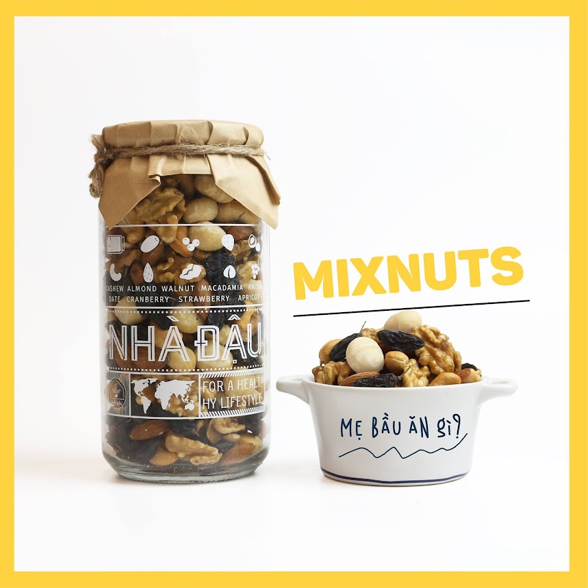 [A36] Mixnuts ăn vặt cho Bà Bầu ăn kiêng tốt cho thai nhi