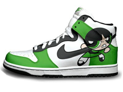 Nike Dunks Custom Design Sneakers : Shoes The Powerpuff Girls Nike SB ...
