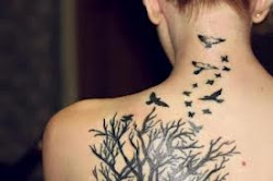 tattoo tattoos tatuajes arbol con mujeres valkyrie aves