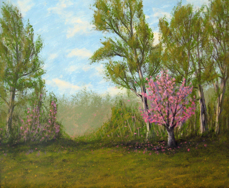 The Autumn Glade Cherry Tree on a Windy Day