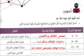 حل درس الهاتف المحمول لغة عربية حل درس الهاتف المحمول لغة عربية