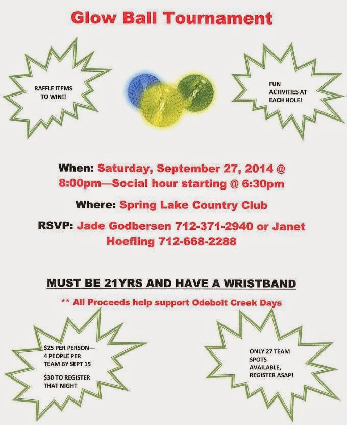 Odebolt News Creek Days Fundraiser