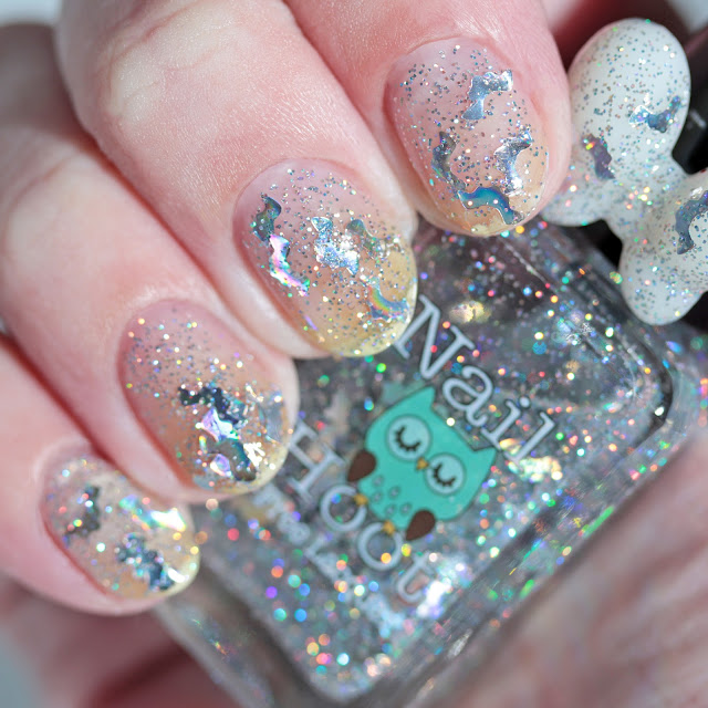 Nail Hoot Indie Lacquers Attack of the Holographic Bats