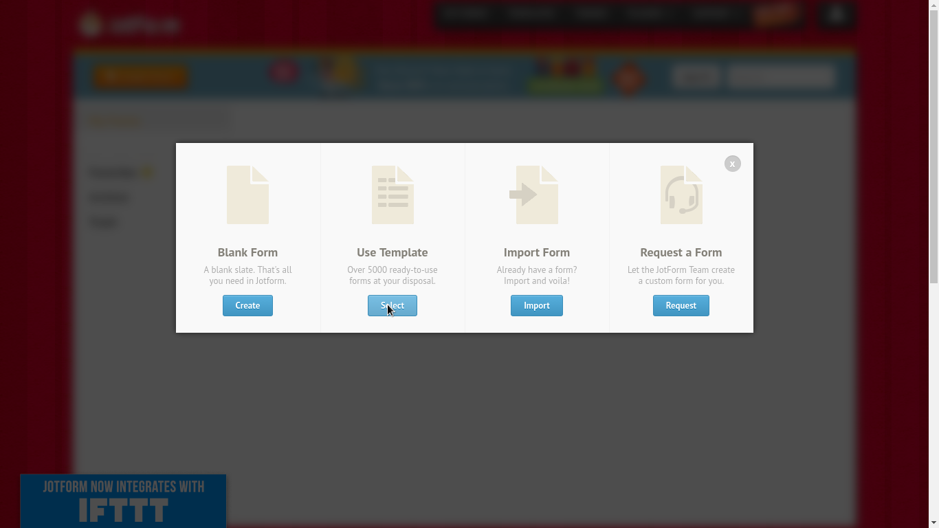 Beberapa pilihan jenis formulir Generator - Membuat Formulir Kontak dengan JotForm - romadhon-byar dot com