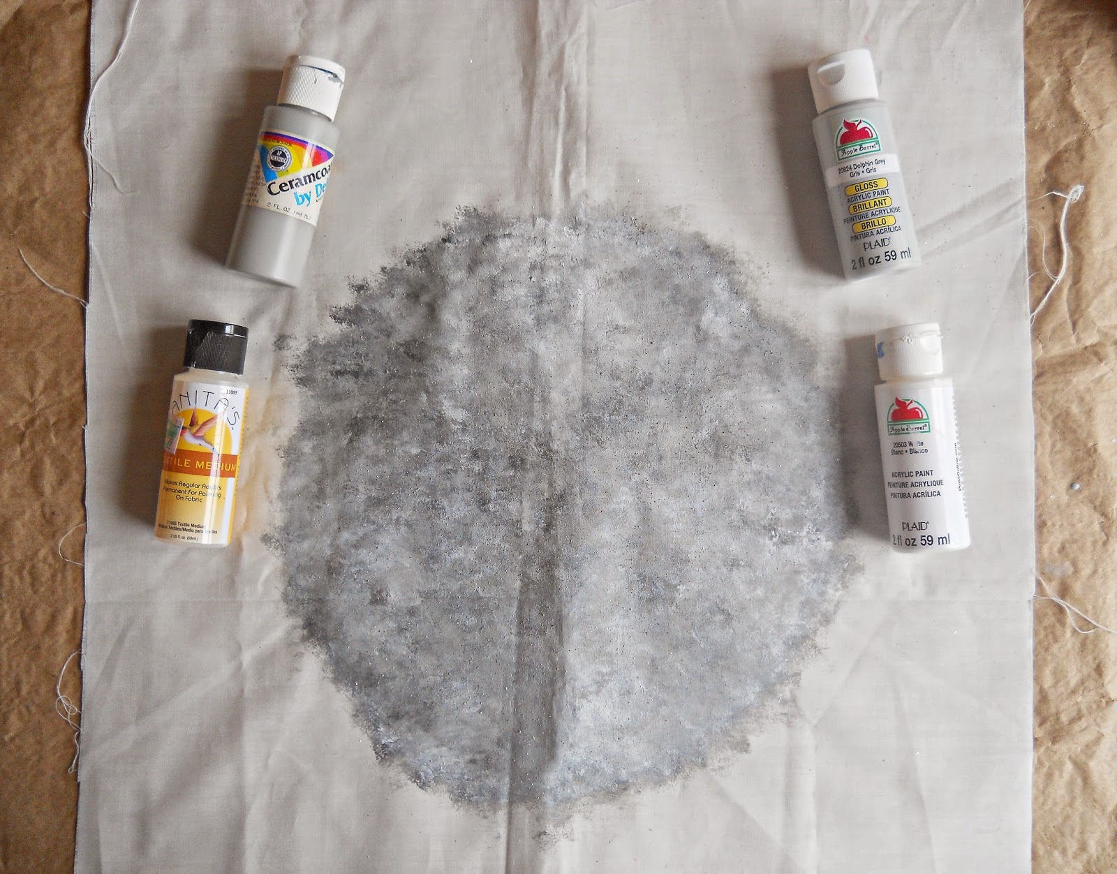 Fabric Moon Clock DIY Running With A Glue Gun