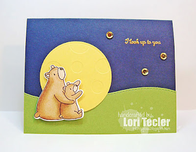 I Look Up to You card-designed by Lori Tecler/Inking Aloud-stamps and dies from Mama Elephant