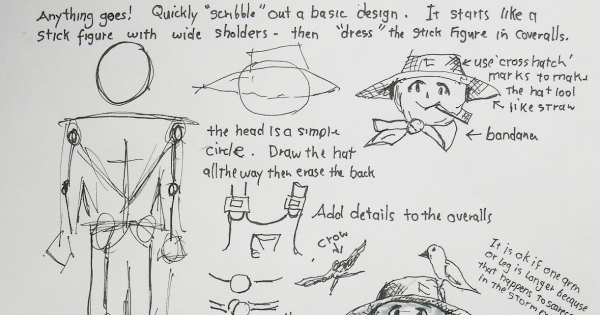 how-to-draw-worksheets-for-the-young-artist-how-to-draw-a-scarecrow-man-worksheet