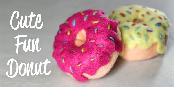 Como fazer um donut de feltro | Comida de feltro DIY | Doces de feltro | Donuts | Artesanato DIY