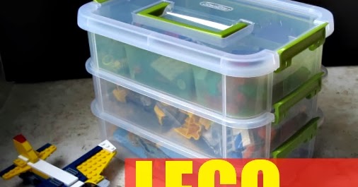 DIY: #Lego Storage from a large plastic snack container. See how @obSEUSSed
