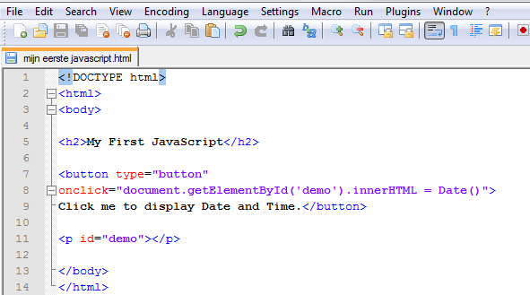 Science: Javascript voorbeelden