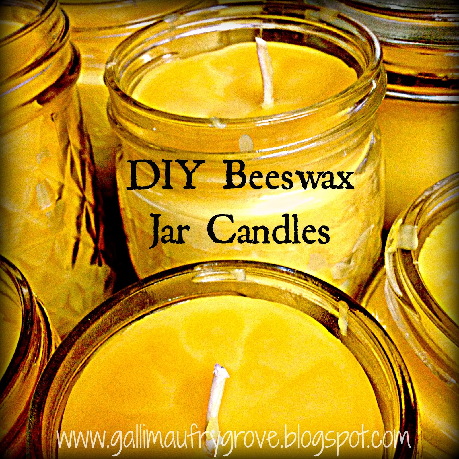 DIY Beeswax Jar Candles