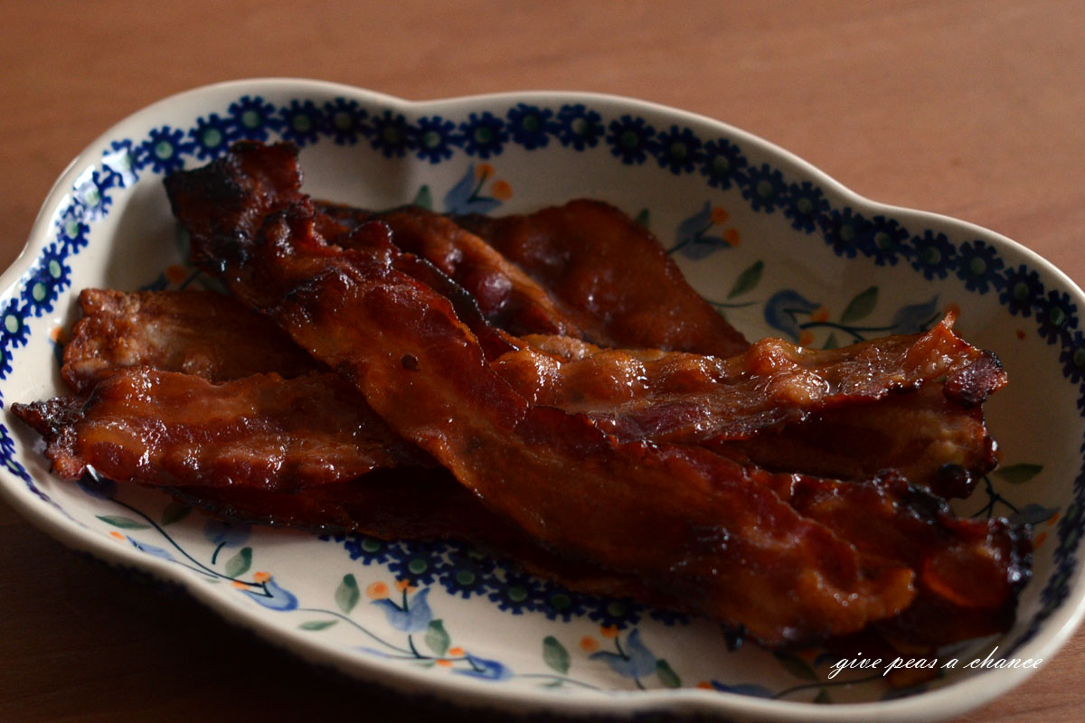 Give Peas a Chance Spicy Candied Bacon