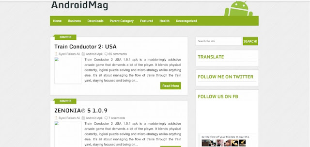  AndroidMag Blogger Template