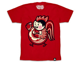 Chinese New Year “Year of the Rooster” Big Kid T-Shirt by Johnny Cupcakes