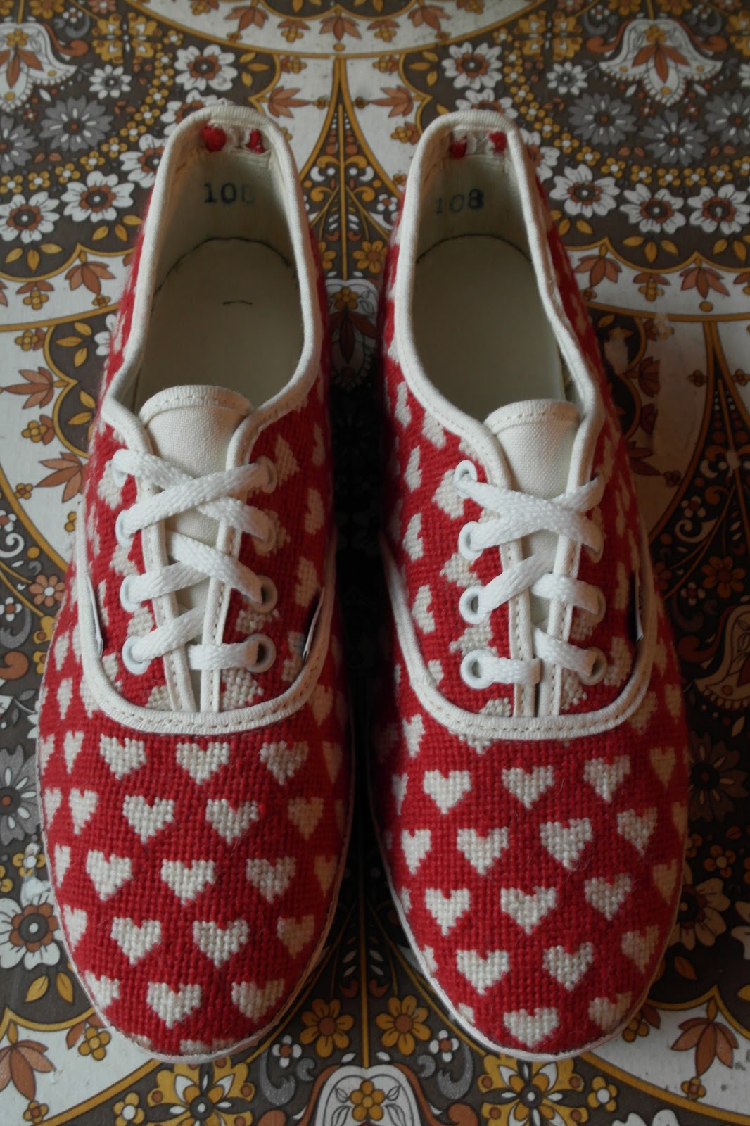theothersideofthepillow vintage VANS needlepoint shoes style 19