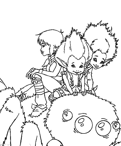 Cartoon Coloring Sheets: Arthur And The Minimoys Coloring Pages