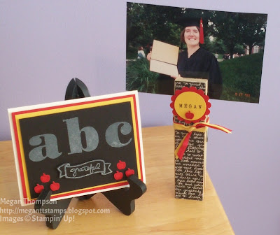 school card & large clothespin