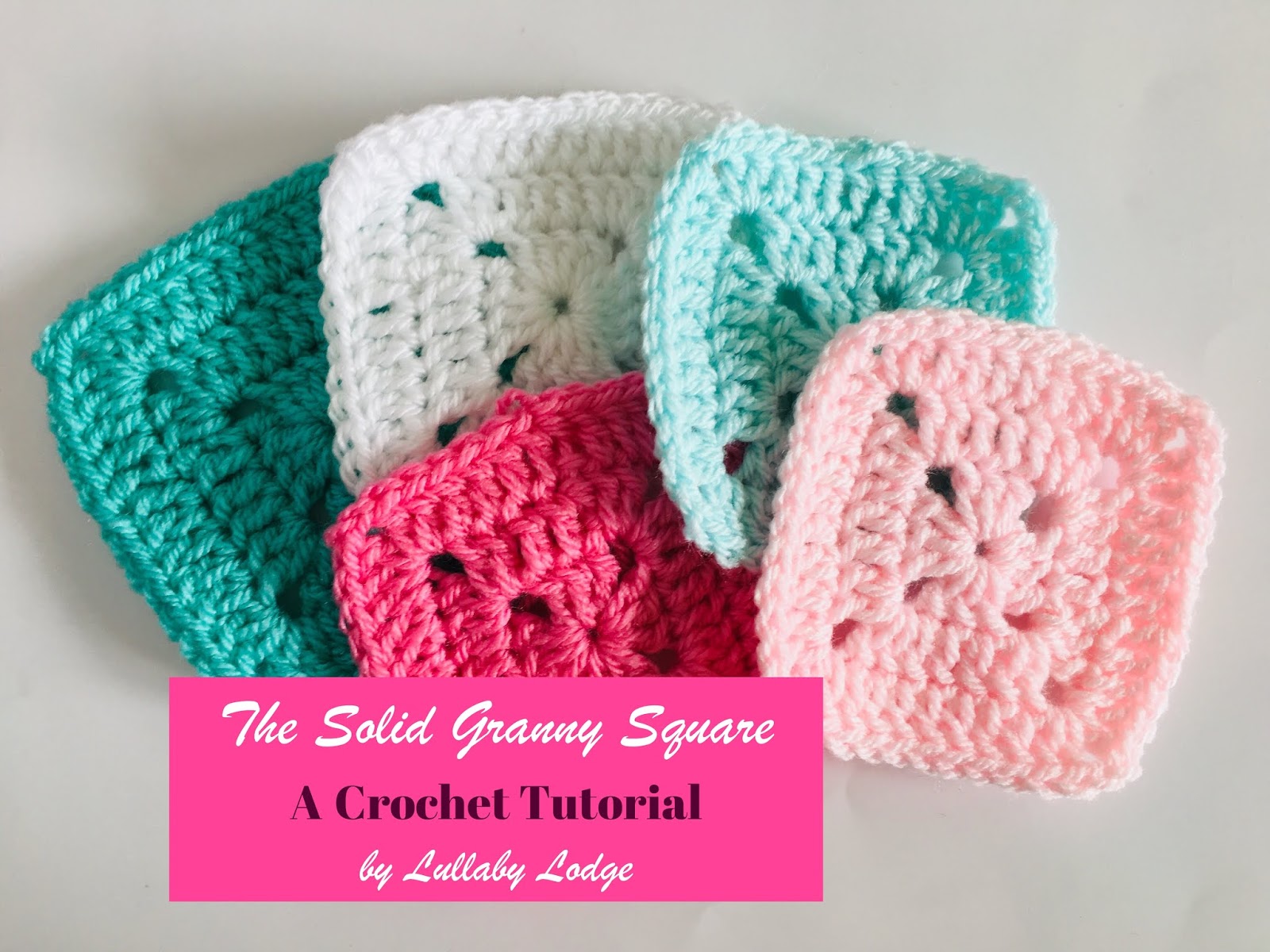 Crochet Solid Granny Square Tutorial 