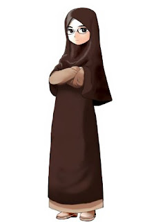 Wanita Muslimah Kartun
