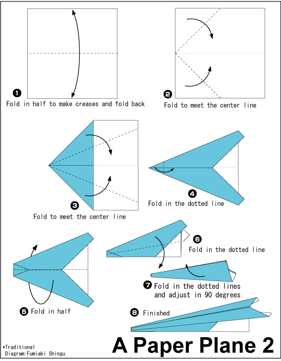 Simple Paper Airplane Instructions Printable - Get What You Need For Free