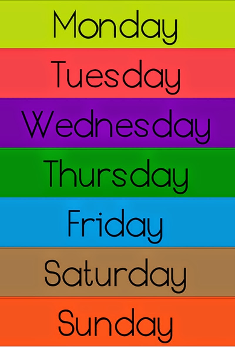 LAS CLASES DE TERESA Days Of The Week las-clases-de-teresa-days-of-the-week