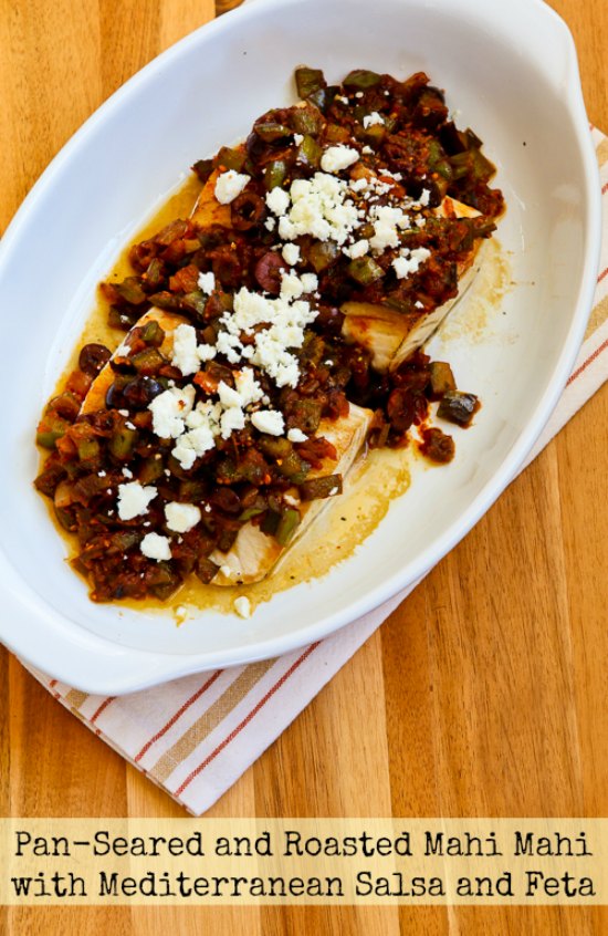 Kalyn's Kitchen® PanSeared and Roasted Mahi Mahi with Mediterranean