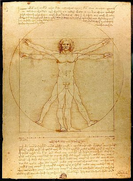 Hombre de Vitruvio, Da Vinci
