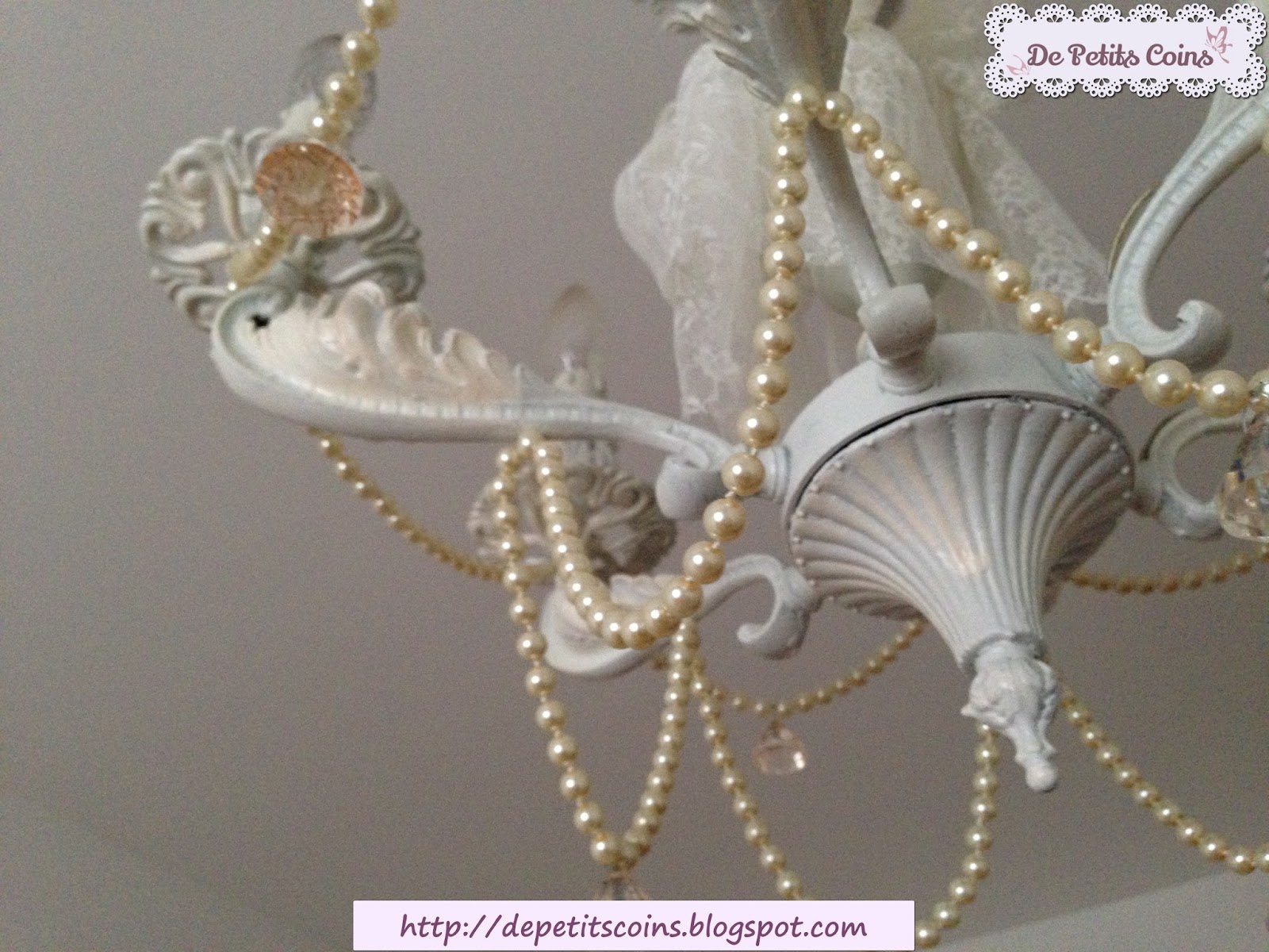 De petits coins: restyling lampadario vintage