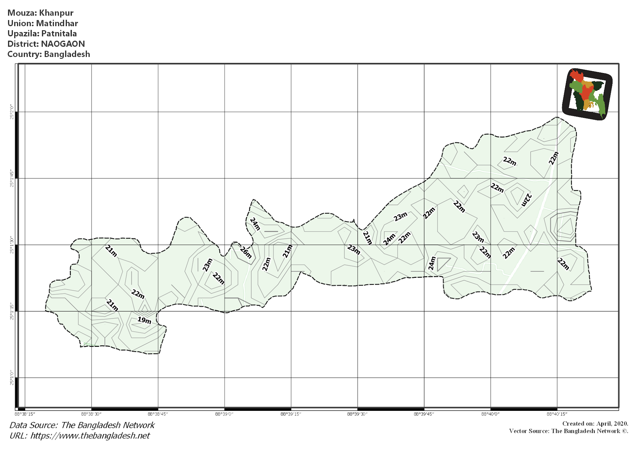 Map of Khanpur Mouza of Patnitala Upazila, NAOGAON Map of Khanpur Mouza of Patnitala Upazila, NAOGAON, Bangladesh.